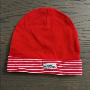 Baby red cotton hat 0-6 months new with tags